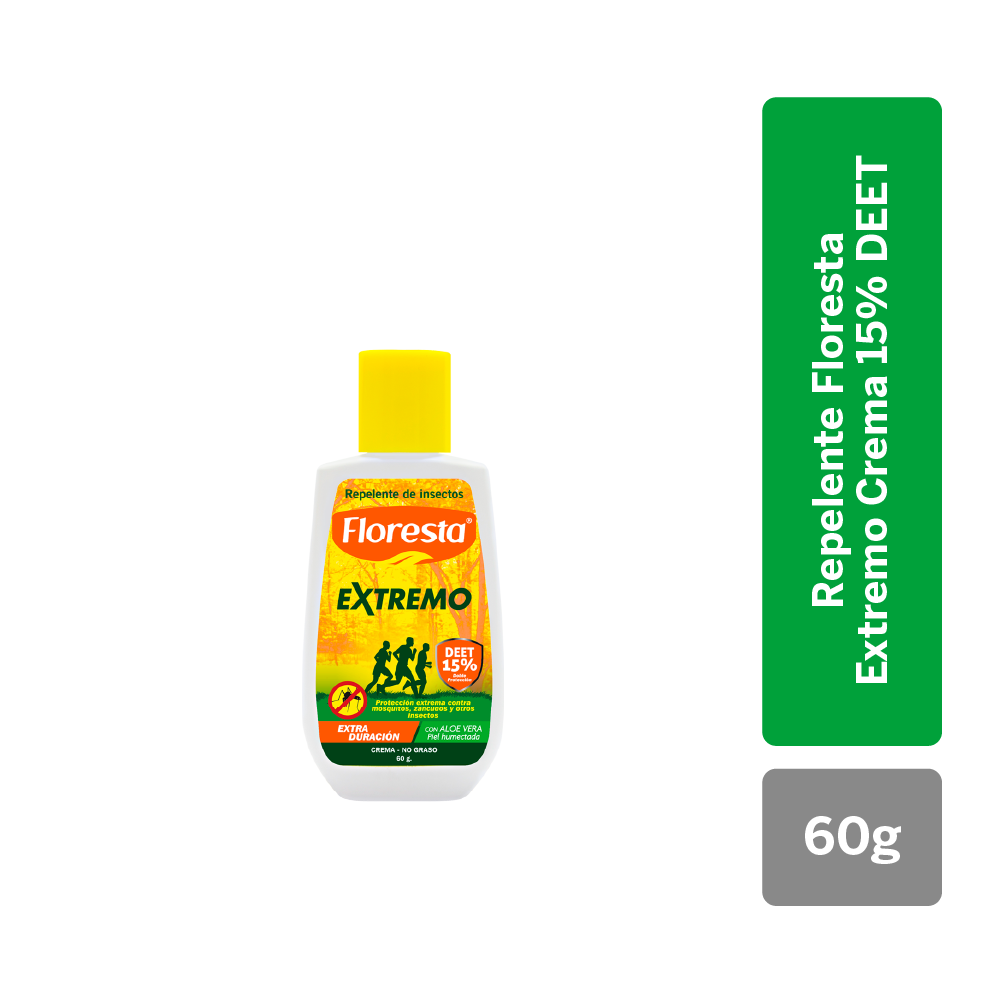 Repelente Floresta Extremo Crema 15% Deet – Frasco 60 G