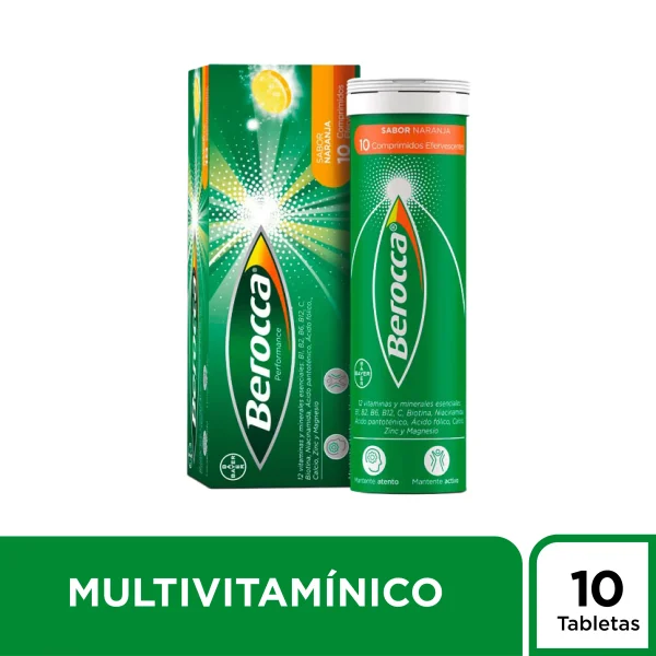 berocca performance comprimidos efervescente tubo 10 un