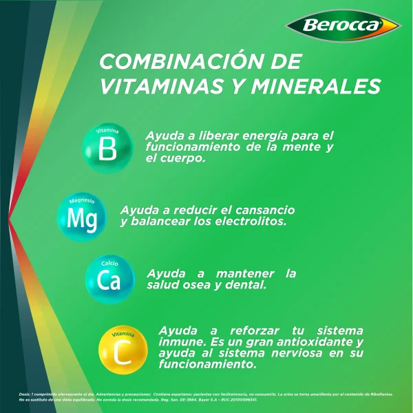 berocca performance comprimidos efervescente tubo 10 un