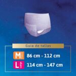 ropa interior absorbente tena pants nocturno talla l – paquete 8 un