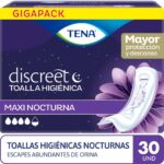 toalla higiénica tena discreet maxi nocturna – paquete 30 un