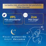 toalla higiénica tena discreet maxi nocturna – paquete 30 un