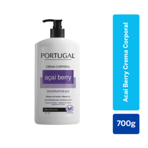 portugal crema corporal acaí berry frasco 700 g