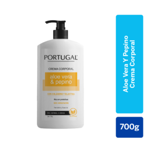 portugal crema corporal aloe vera & pepino frasco 700 g