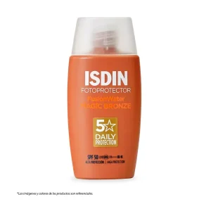 fotoprotector isdin fusion water color bronze spf 50+ frasco 50 ml