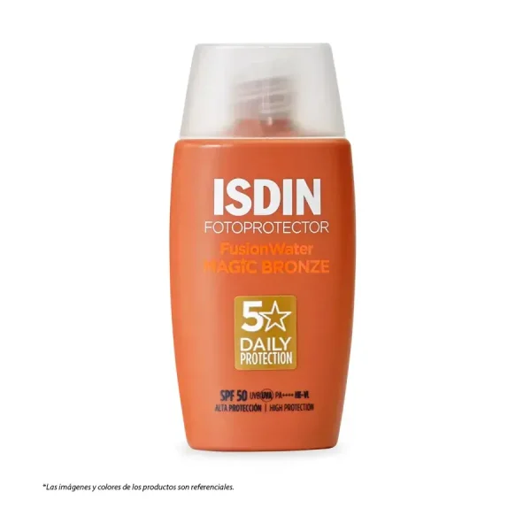 fotoprotector isdin fusion water color bronze spf 50+ frasco 50 ml