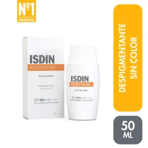 isdin fotoultra active unify spf50 sin color frasco 50 ml
