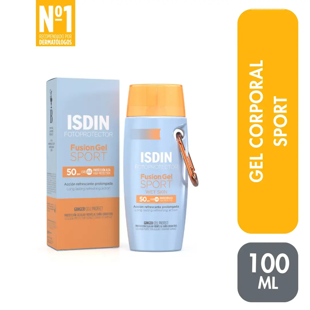 fotoprotector isdin fusion gel sport spf 50+ frasco 100 ml