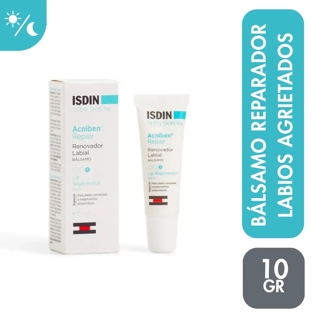 bálsamo renovador de labios isdin acniben repair tubo 10 ml