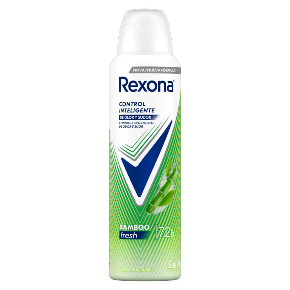 desodorante antitranspirante en spray rexona bamboo & aloe vera frasco 150 ml
