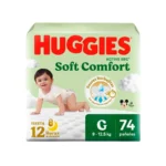 pañales huggies bigpack active sec talla g paquete 74 un