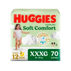 pañales huggies bigpack active sec talla xxxg paquete 70 un