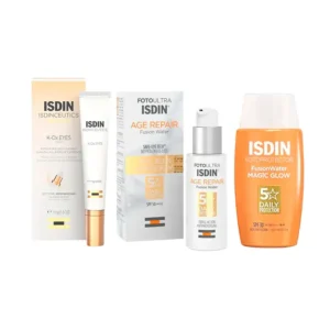 reductor de bolsas y ojeras isdin k ox eyes x 15ml + isdin fotoultra age repair x 50 ml