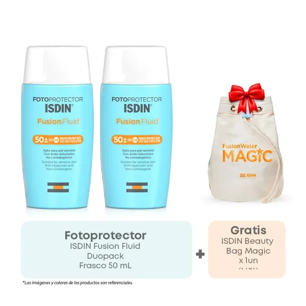 fotoprotector isdin fusion fluido spf 50. frasco 50 ml duopack