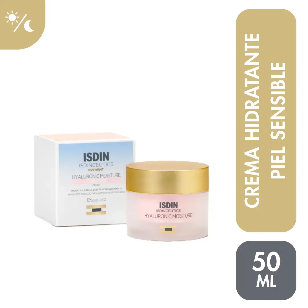 isdin isdinceutics hyaluronic moisture sensitive skin pote 50 g