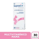 supradyn pronatal. multivitamínico prenatal caja x 30 comprimidos
