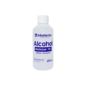 alcohol medicinal 70° frasco 250 ml