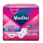 toallas higiénicas invisible rapigel nosotras bolsa 10 un