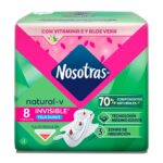 toallas higiénicas nosotras natural invisible paquete 8 un