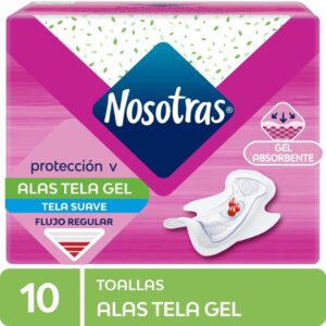 toallas higiénicas nosotras natural bolsa 10 un