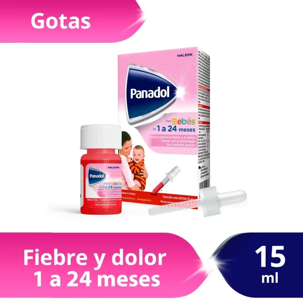 panadol 100mg/ml solución oral gotas frasco 15 ml