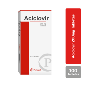 aciclovir 200mg tabletas caja 100 un