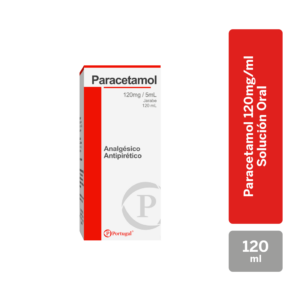 paracetamol ptg 120mg/5ml c/caja jarabe 120 ml