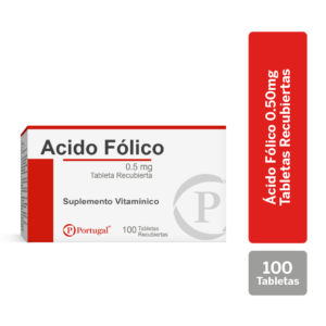 Ácido fólico 0.5mg tabletas