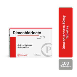 dimenhidrinato 50mg tableta caja 100 un