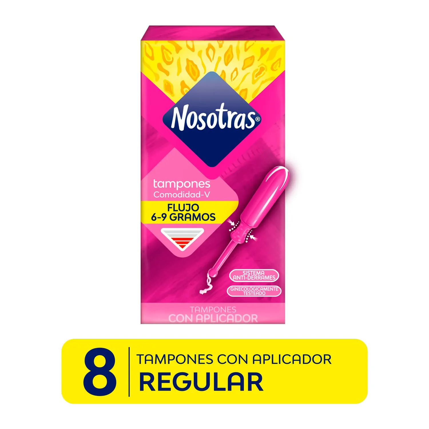 tampones nosotras regular con aplicador caja 8 un