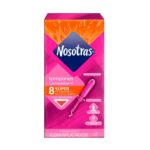tampones nosotras super con aplicador caja 8 un