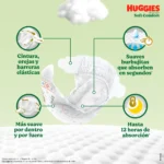 pañal huggies active sec primeros días talla p bolsa 60 un