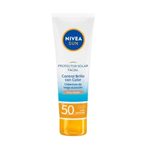 nivea sun control brillo protector solar con color fps50 frasco 50ml