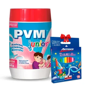 pvm junior en polvo sabor fresa pote 360 g