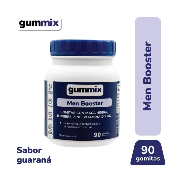 gummix gomitas para testosterona hombres frasco 90 un