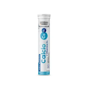 german energy calcio + vitamina d3 tabletas efervescentes tubo 20 un