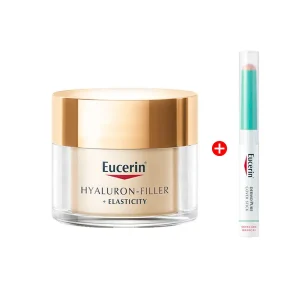 crema facial antiarrugas de día eucerin hyaluron filler + elasticity pote 50 ml