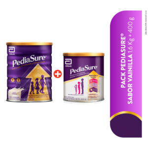 pack pediasure sabor vainilla 1.6 kg + 400 g