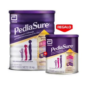 pack pediasure triplesure sabor chocolate 1.6 kg + 400 g