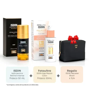 pack isdin isdinceutics retinal intense sérum de noche x 50ml + fotoultra age repair color fusion water spf 50 x 50 ml