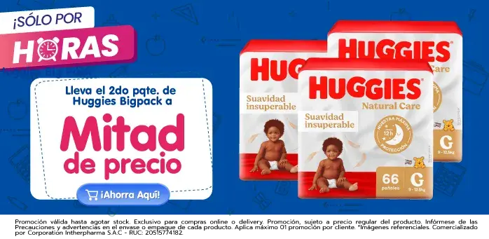 huggies mitad de precio