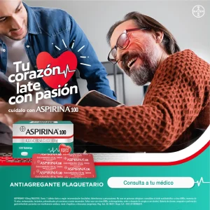 aspirina 100mg tabletas blister 10un + 1un