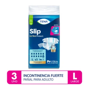 pañal tena slip ultra protect talla l bolsa 3 un