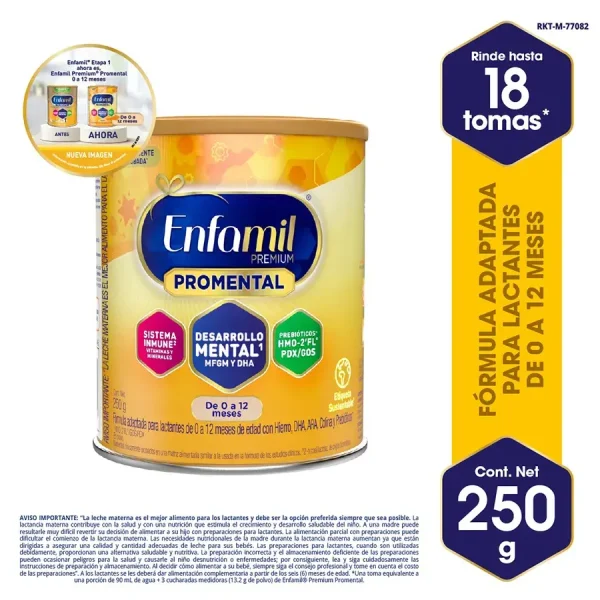fórmula de inicio enfamil premium promental lata 250 g