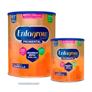 pack enfagrow premium sabor vainilla dha lata 850 g + 375 g