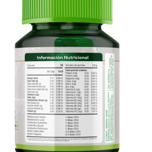 bacterium plus complejo probiótico cápsulas frasco 30 un