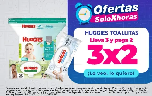 huggies toallas 3x2 jl8