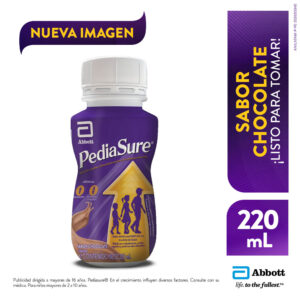 pediasure líquido sabor chocolate frasco 220 ml