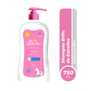 shampoo dr zaidman niña brillo de estrellas frasco 750 ml