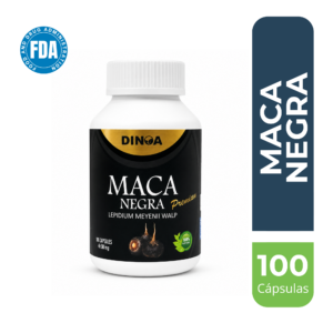 maca negra 500 mg cápsulas frasco 100 un